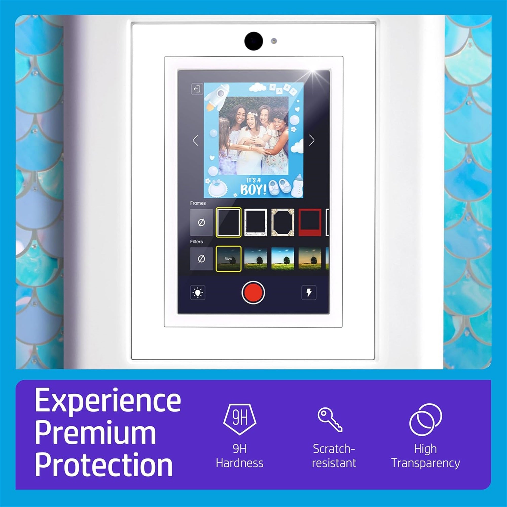 HP Sprocket Photobooth Screen Protector, 9H High-Transparency