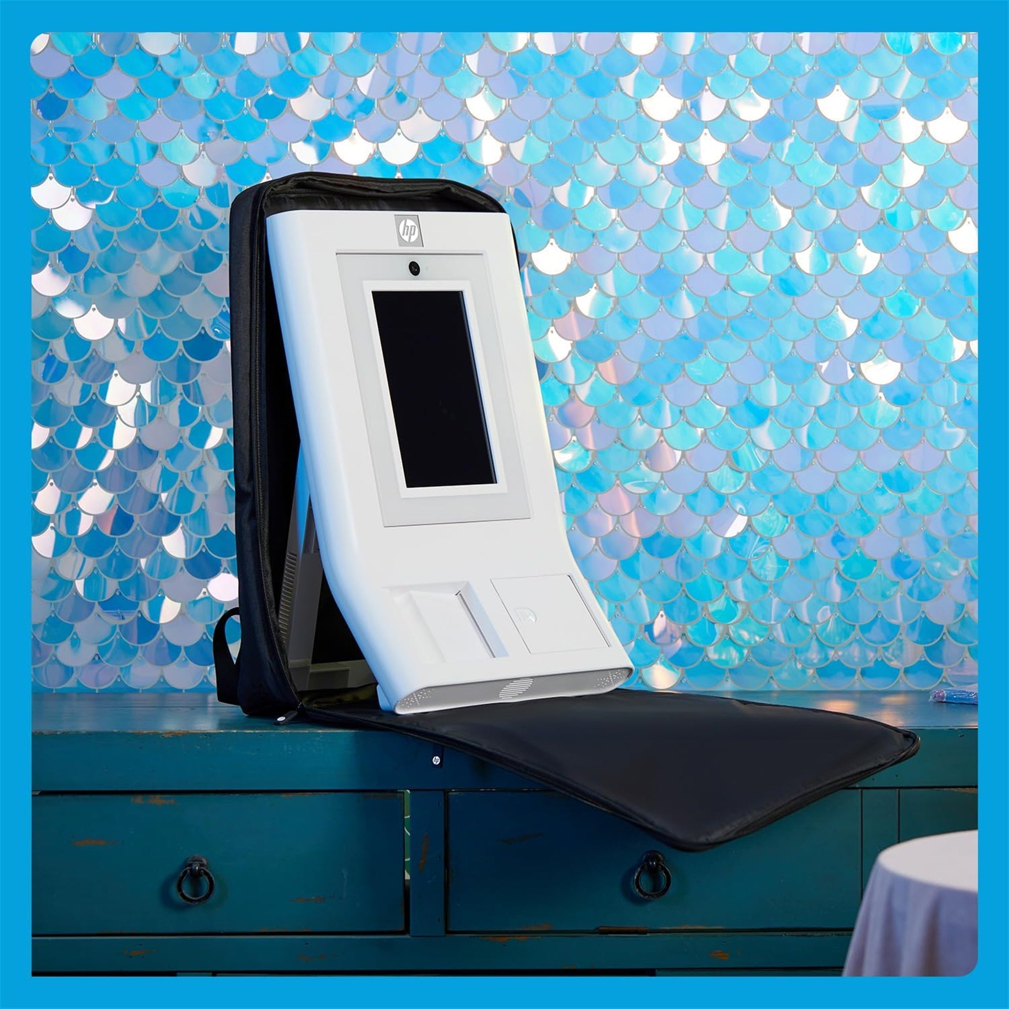 HP Sprocket Photobooth 旅行背包（黑色），专为 HP Sprocket Photobooth 打印机设计