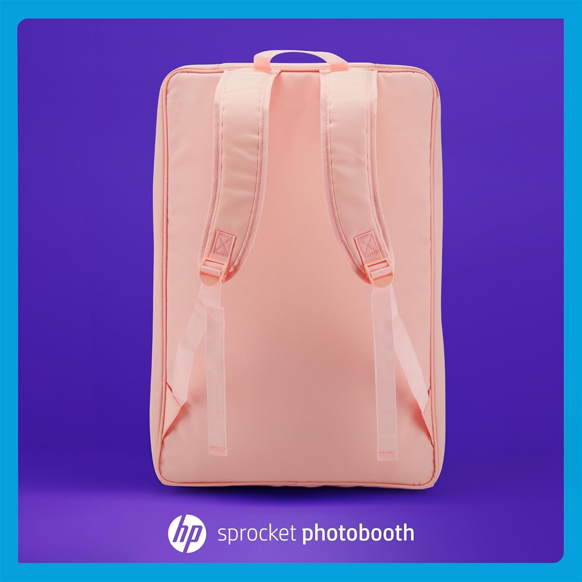 HP Sprocket Photobooth 旅行背包（粉色），专为 HP Sprocket Photobooth 打印机设计