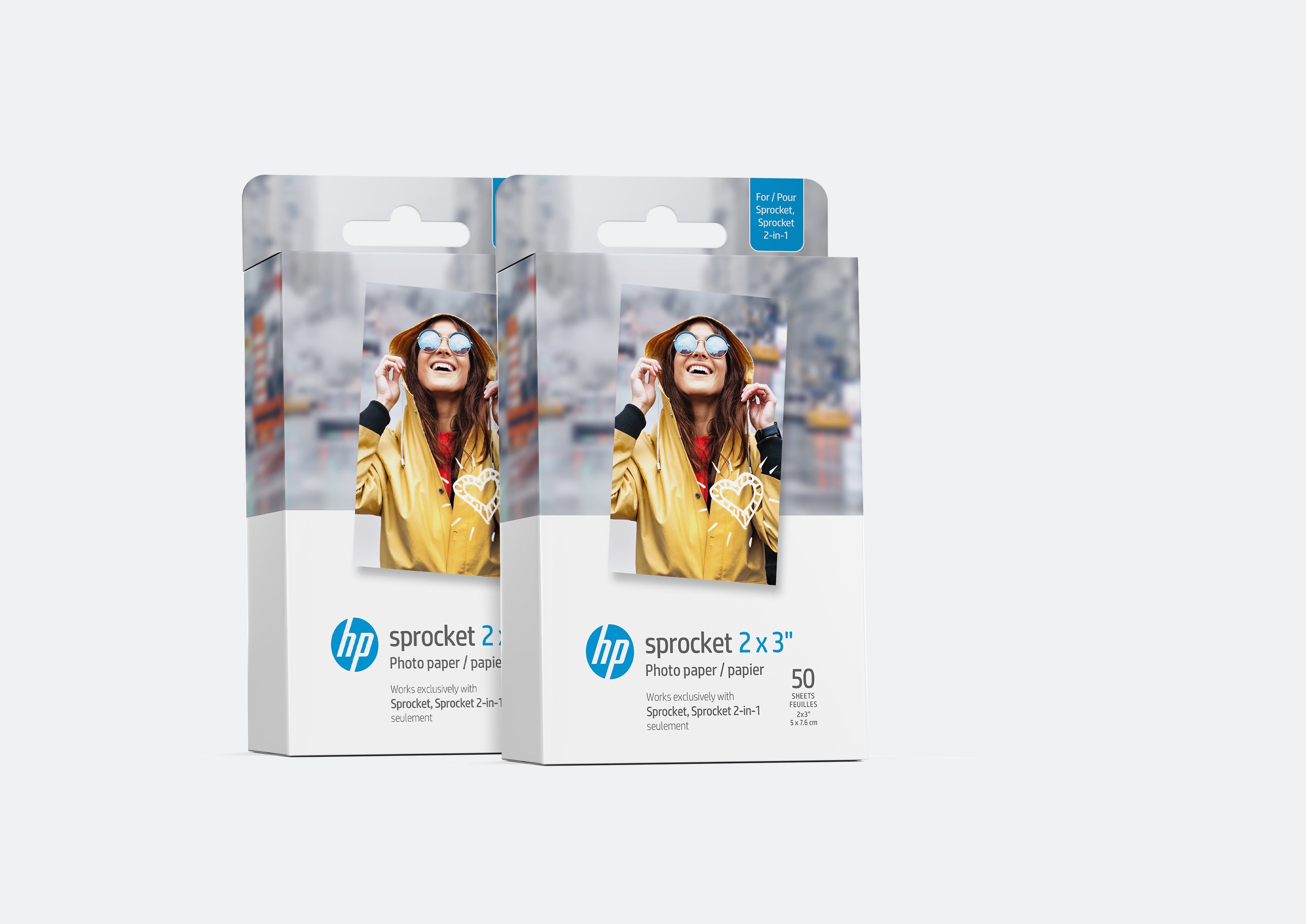 HP Sprocket 2” x 3” Premium Zink Sticky-Back Photo Paper