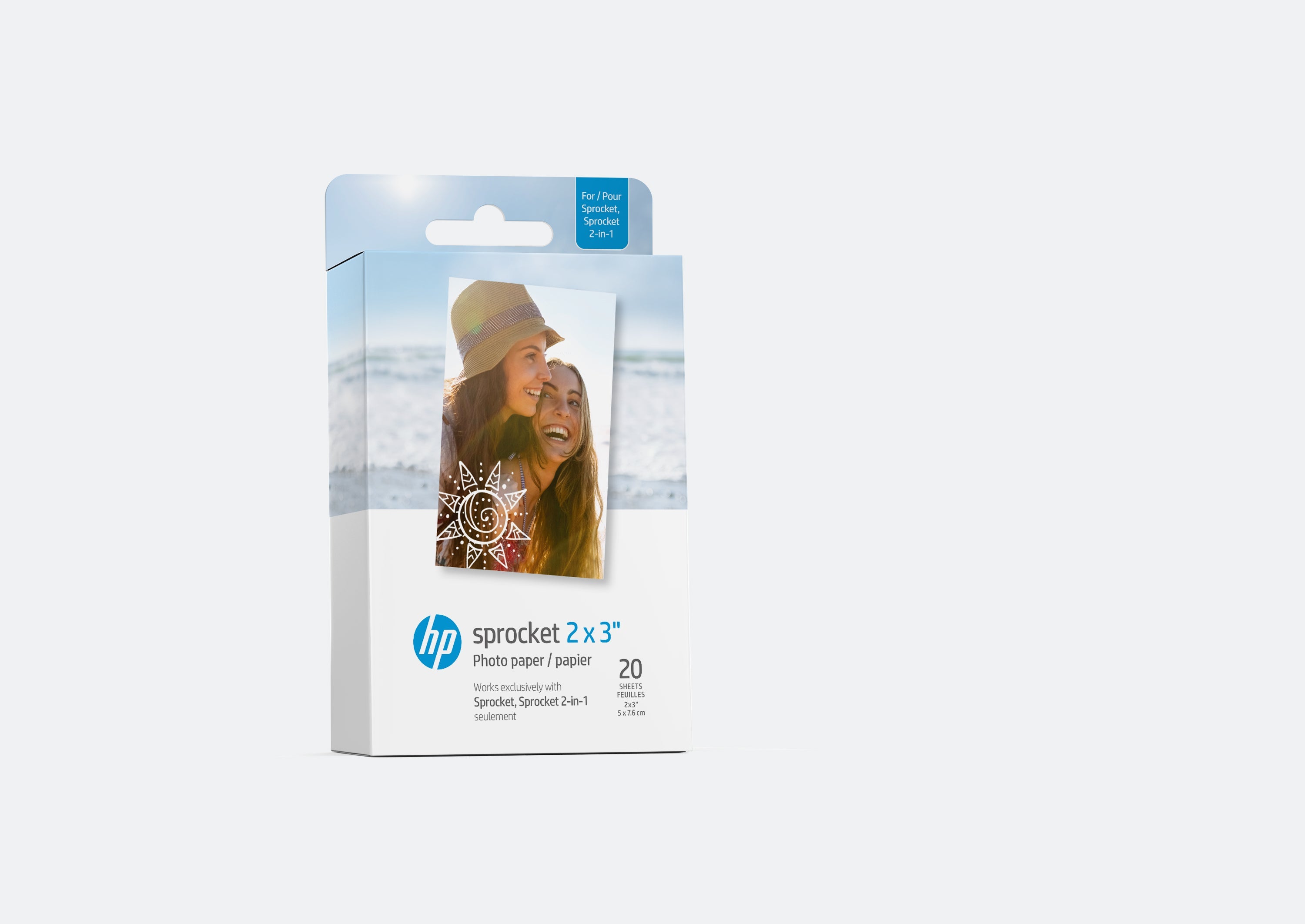 HP Sprocket 2” x 3” Premium Zink Sticky-Back Photo Paper