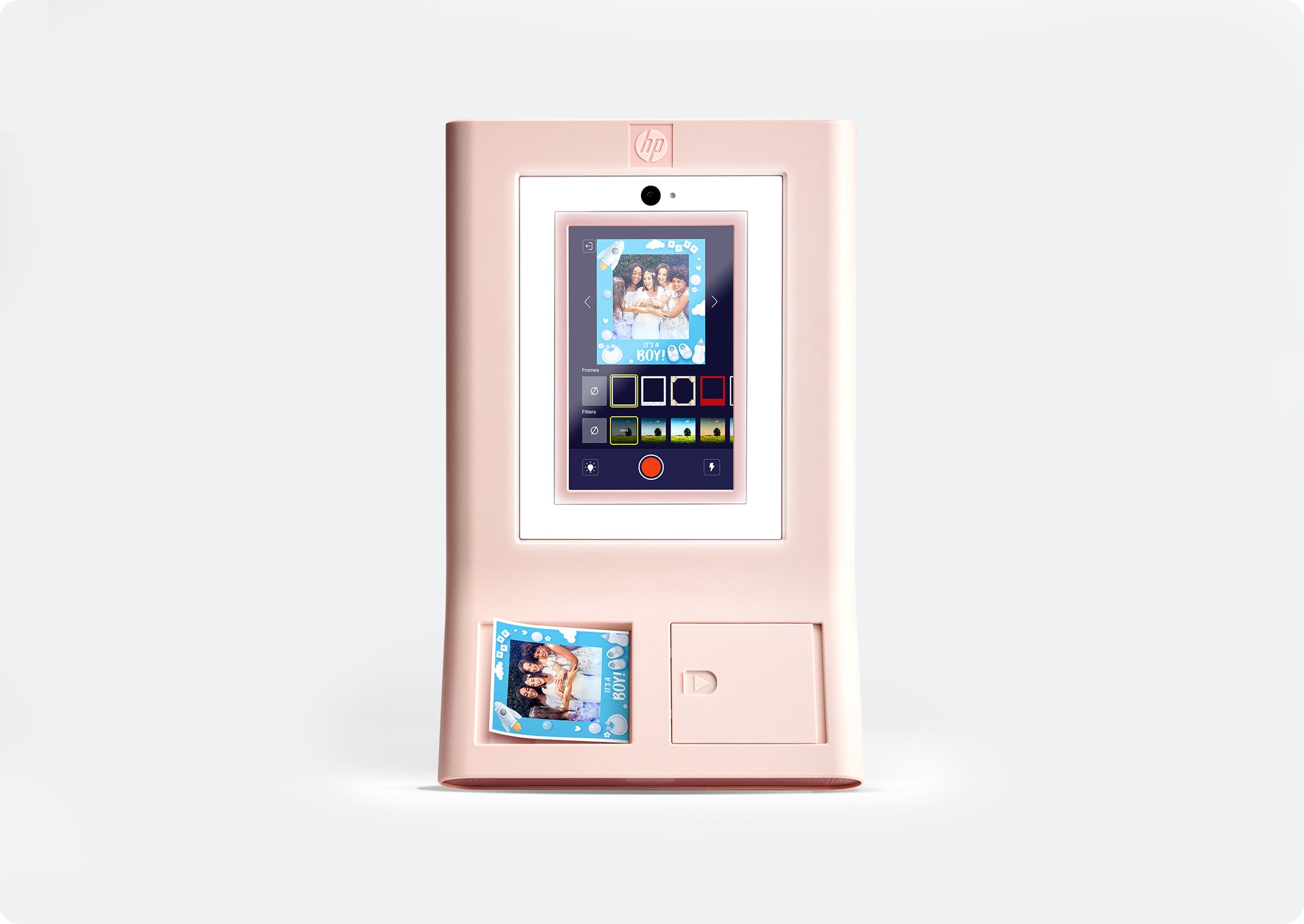 Έγχρωμος φωτογραφικός εκτυπωτής HP Sprocket Photobooth Instant 3x4”