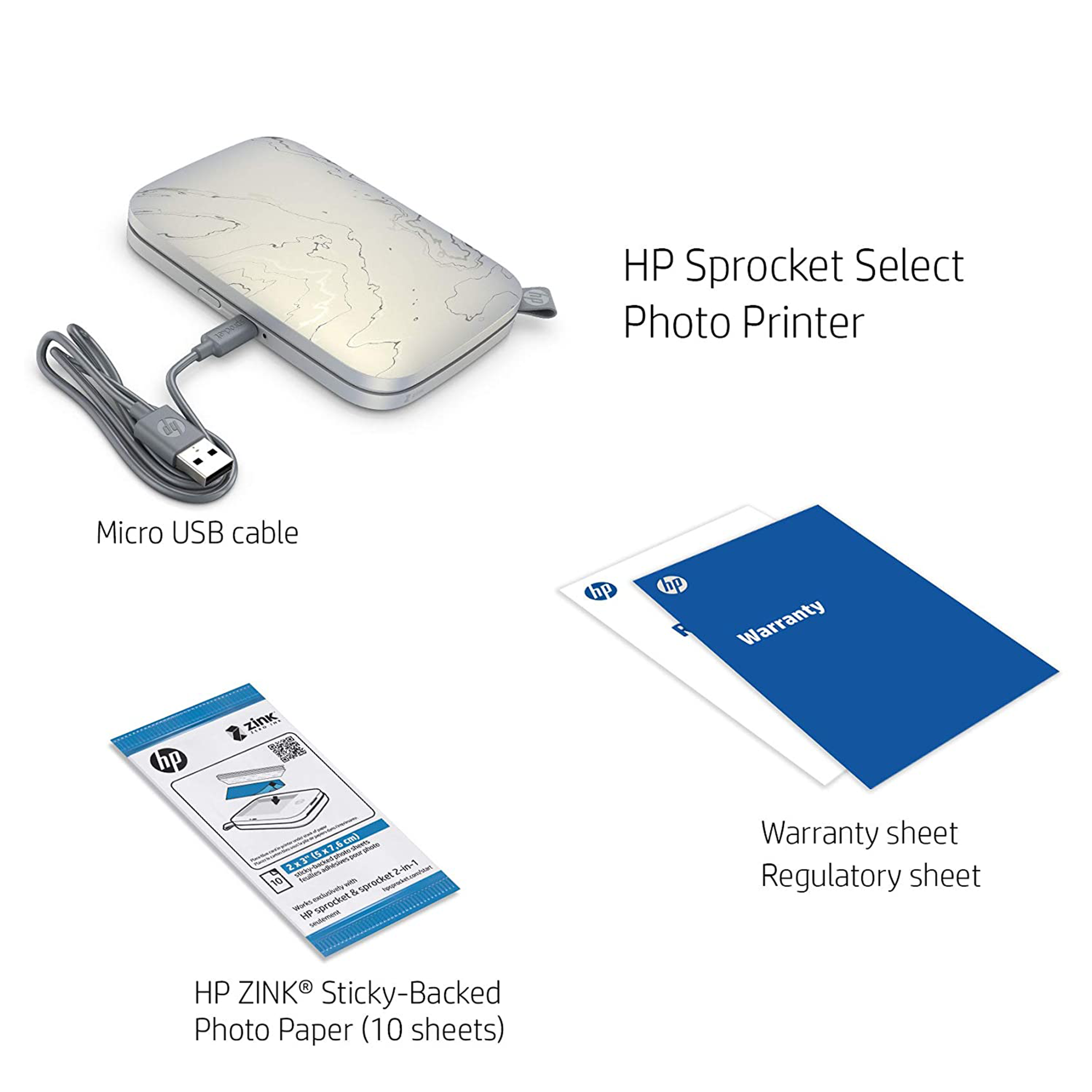 HP Sprocket Select Portable Instant Photo Printer 2.3