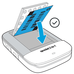 Loading HP Sprocket Photo Paper