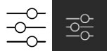 Voorbeelden van het pictogram Aanpassingen