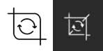 Ejemplos del ícono Recortar/girar
